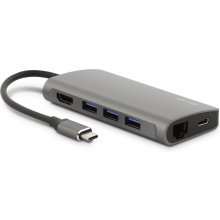 LMP 8 Port USB-C mini Dock space grau