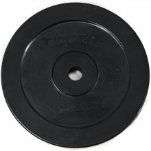 TOORX Rubber coated weight plate 2 kg, D25mm