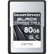 Delkin memory card CFexpress 80GB Black Type...