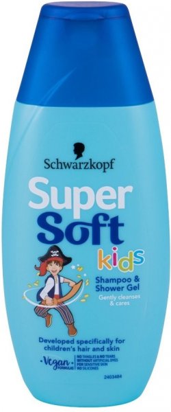 uitvinden sjaal redden Schwarzkopf Super Soft Kids Shampoo & Shower Gel 250ml - shampoo/shower gel  for kids schwarzkopf-super-soft-kids-shampoo-shower-gel-250ml - 01.ee