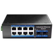 CUDY Switch IG1008S2P network links 8-port...