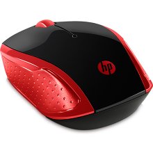 Hiir HP Wireless Mouse 200 (Empress Red)