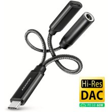 AXAGON ADA-HCPD audio cable 0.1 m USB-C, 3.5...