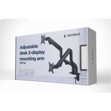 GEMBIRD MA-DA2-02 Adjustable desk 2-display...