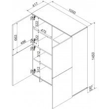 Cama MEBLE Cama 4D chest of drawers ALMA...