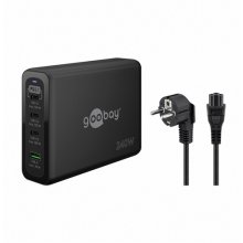 Goobay 240Watt adapter GaN 3xUSB-C + 1xUSB-A...