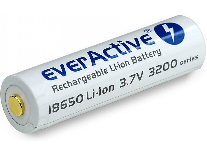 Battery everActive 18650 3.7V Li-ion 3200mAh micro USB with