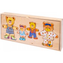 Smily Play Wooden puzzle, 4 Teddy bears