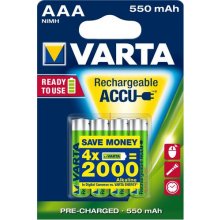 Varta Ready2Use HR03 4pcs Rechargeable...