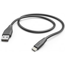 Hama кабель USB A - USB C, 1,5m, чёрный