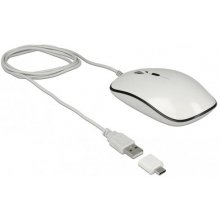 DELOCK Maus Desktop optisch 4-Tasten USB-A +...