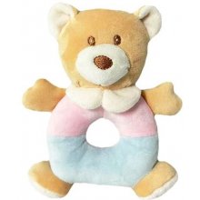 TULILO Rattle Teddy Bear 18 cm pink-blue