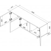 Cama MEBLE Cama 3D RTV cabinet ALMA...