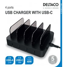 Deltaco USB-charging station for 4-devices...