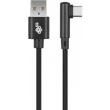 TB USB - USB C angle 1.5m. cable, black