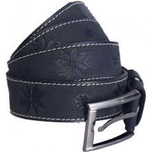 Bradley Leather belt ETNO Cornflower navy...