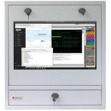 TECHLY PC LCD monitor and kb cabinet