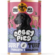 Dobry Pies Surf & Turf Tuna and veal - wet...