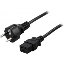 Deltaco cable, 16A, rak CEE 7/7 - rak IEC...