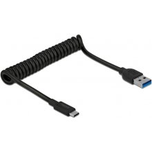 DeLOCK USB 3.2 Gen 2 spiral cable, USB-A...