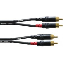 Cordial CFU 0.3 CC audio cable 0.3 m 2 x RCA...