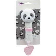 TULILO Toy with sound - Pink panda 16 cm
