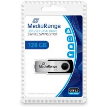 MediaRange USB-Stick 128GB USB 2.0 swivel...