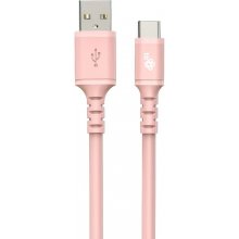 TB TOUCH Cable USB - USB C 1 m silicon pink