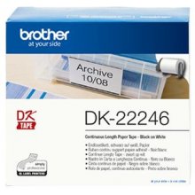 Brother DK-22246 label-making tape Black on...