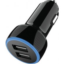 2GO Dual-USB KFZ-Ladegerät Universal schwarz
