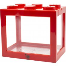 KIKA block - aquarium, 16x10,5x14 cm, red