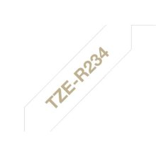 Brother TZE-R234 label-making tape Gold on...