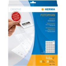HERMA Slide pockets 5x5 10 sheets clear 7701