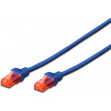 DIGITUS Patch cord U/UTP kat.6 PVC 3m blue