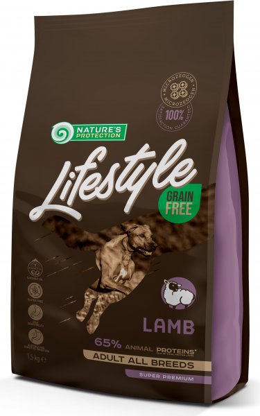 Natures Protection LifeStyle Grain Free Lamb Adult All Breeds 1.5 kg ...