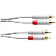 Cordial CFU 3 CC-SNOW audio cable 3 m 2 x...