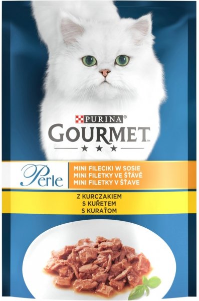 Purina Gourmet Perle with Chicken wet cat food 85g Pets24.ee