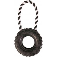 Trixie Toy for dogs Tire on a rope, natural...