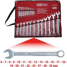 KS Tools Ring Spanner-Set angled 21-pieces...