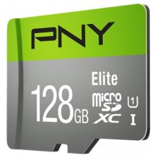 Флешка PNY Elite 128 GB MicroSDXC UHS-I...