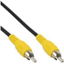InLine Video cable,, 1x RCA M/M, yellow...