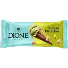 DIONE pistaatsiajäätis vahvlikoonuses 130 ml...