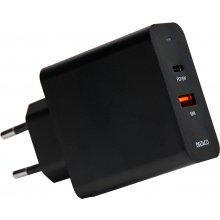 DELTACO USB wall charger with dual ports and...