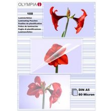 Olympia 1x100 Laminating pouches DIN A5 80...