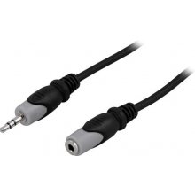 Deltaco MM-159 audio cable 1 m 3.5mm Black