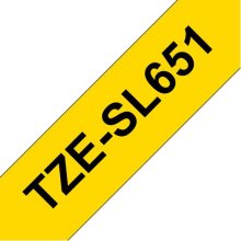 Brother TZE-SL651 label-making tape Black on...