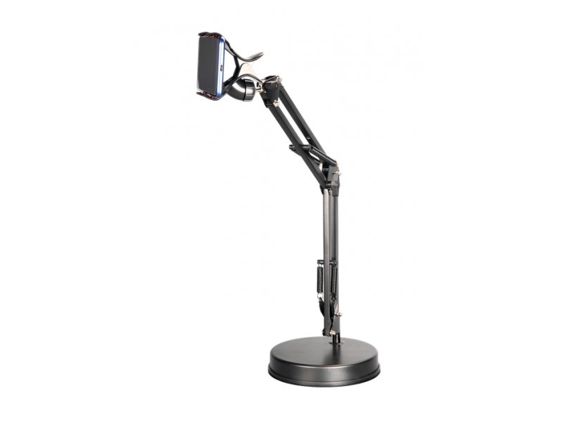 desk lamp with phone holder