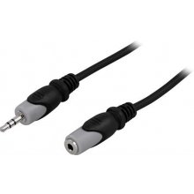 Deltaco MM-158 audio cable 0.5 m 3.5mm Black
