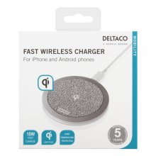 DELTACO Fast Wireless Charger for iPhone and...