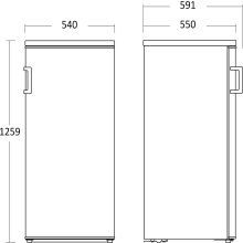 Scandomestic Upright freezer